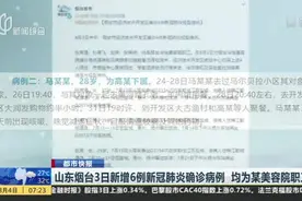 山东烟台3日新增6例新冠肺炎确诊病例  均为某美容院职工视频封面