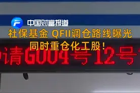 中国财富报道|社保基金、QFII调仓路线曝光，同时重仓化工股！视频封面