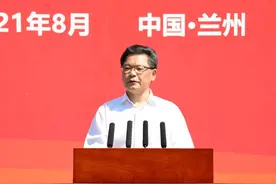 2021年下半年甘肃省重大项目集中开工仪式举行，任振鹤出席并宣布开工图片