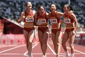 田径女子4x100米接力，中国队获第六名创造历史最好成绩图片