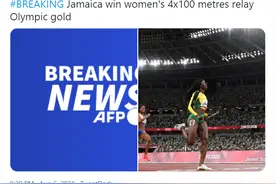 牙买加获田径女子4x100米接力金牌，中国队获第六图片