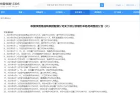 受疫情影响！江西始发21趟列车停运图片