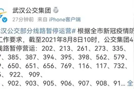 速看！武汉公交、地铁这些线路调整运营图片