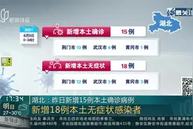 湖北：昨日新增15例本土确诊病例  新增 18例本土无症状感染者视频封面