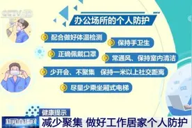 减少聚集 做好工作居家个人防护图片