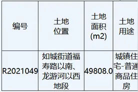 南通如皋市21.07亿元挂牌2宗住宅用地图片