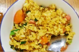 几分钟搞定黄金粒粒香，常用食材蛋炒饭，一步就搞定图片