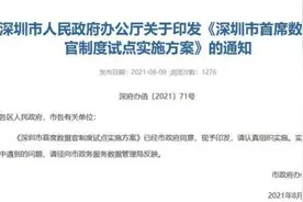 海霞：深圳新设的这个“官”，有“数”图片