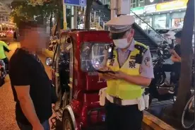 上海交警严查整治不戴头盔、非法营运、站外上客图片
