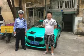 改装宝马车“炸街”扰民被查！广州交警摸排乱鸣喇叭重点路段图片