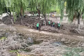 水位下降了！德州减河有序清理淤泥中，预计1个多月恢复设施原貌图片