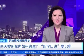 雨天被困车内如何逃生？“四字口诀”要记牢图片