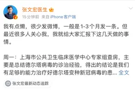 张文宏发微博：给网友汇报这几天做的工作图片