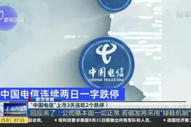 “中国电信”上市3天连吃2个跌停！  回应来了：公司基本面一切正常 若破发将采用“绿鞋机制”视频封面