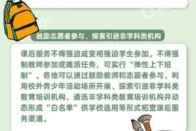 一图读懂｜浙江义务教育学校课后服务实施意见来了图片