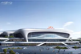 中国首座“十字型”高铁站房在长沙开工建设图片