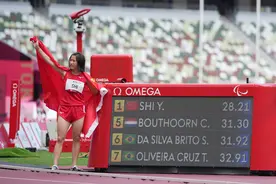 田径——女子200米T36级决赛：中国选手史逸婷夺冠图片