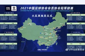 2021赛季中冠大区赛分组揭晓，56支球队分成4个赛区进行比赛图片