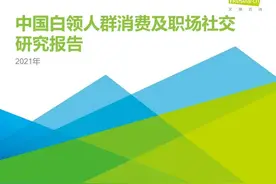 2021年中国白领人群消费及职场社交研究报告图片