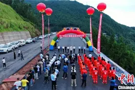 开工仅一年 陕西镇巴至四川广安高速公路王通段实现双幅贯通图片