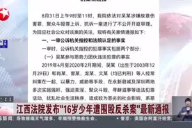 江西法院发布“16岁少年遭围殴反杀案”最新通报视频封面