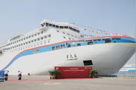 大连烟台航线迎来国内最豪华最先进的客滚船图片
