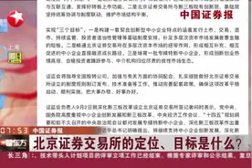 中国证券报：北京证券交易所的定位、目标是什么？视频封面