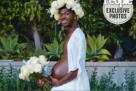 Lil Nas X孕肚写真“一胎”Montero预产倒计时图片