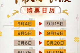 9月4日起，可以购买中秋假期出行火车票啦图片