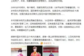 中国乒乓球名将丁宁宣布退役：运动员生涯就要画上句号图片
