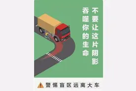 看不见的那些事：大货车盲区图片