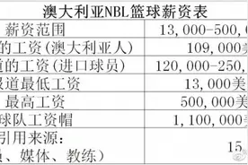 贾磊：NBL工资帽是每年110万美金 外援年薪在12万-25万美金之间图片