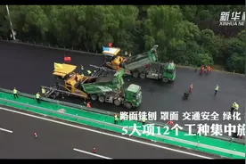 北斗卫星导航系统指挥无人机械精准碾压：高速公路智慧养护场面震撼视频封面