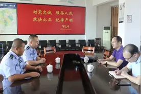 <第959期>武鸣区检察院代检察长张仁到南宁市交警支队十五大队调研交流图片