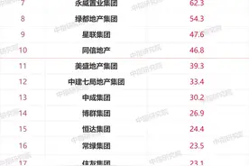 河南省1～8月本土房企销售业绩TOP20公布 | 榜单图片