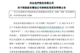 借壳计划告吹，共达电声或将易主，背后隐现A股芯片巨头图片