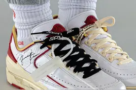 想买还得再等等！两款 OW x AJ2 上脚图曝光！越品越上头图片