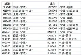 宁波机场今日取消41架次航班图片