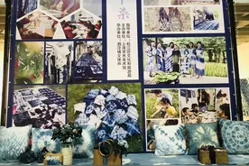 旗袍、丝巾、手帕……松江正在展出的这些扎染作品，也太美了图片
