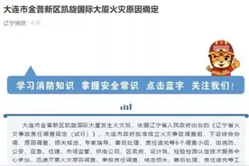 大连凯旋国际大厦火灾原因确定图片