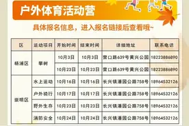 【便民】青少年体育秋季周末营开始报名！约7000个名额等你来图片