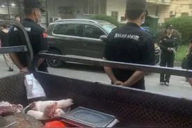 江西玉山城管扣押308斤猪肉 当事人：没有出具手续 猪肉被食用图片