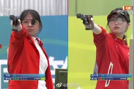 湖南选手刘锐夺得十四运会射击女子25米运动手枪金牌图片