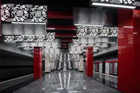中国铁建造的俄罗斯地铁站，中国风设计引热议图片