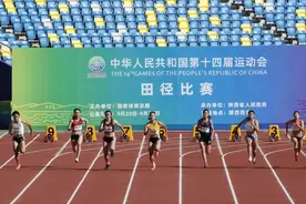 冲！黑龙江孔令微晋级全运会田径女子100米决赛图片