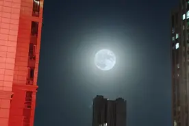 一轮明月万家灯 月明星稀风亦清图片