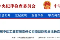 山东中烟工业有限责任公司原副巡视员徐长森被查图片