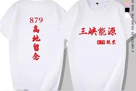 这届股民会玩！39元T恤纪念高位站岗，三峡能源、盐湖、电信成流行款图片