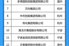 浙江民营企业100强新座次出炉！嘉兴这6家企业上榜图片