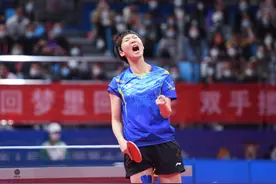 奥运赛场“没打够”，王曼昱在全运会打疯了图片